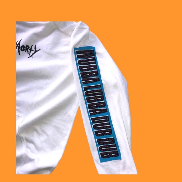 Rick and Morty Mens White Hoodie - Picture 3 of 3